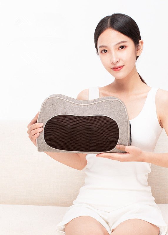 Multifunctional Cervical Neck Massage Pillow for Home & Travel