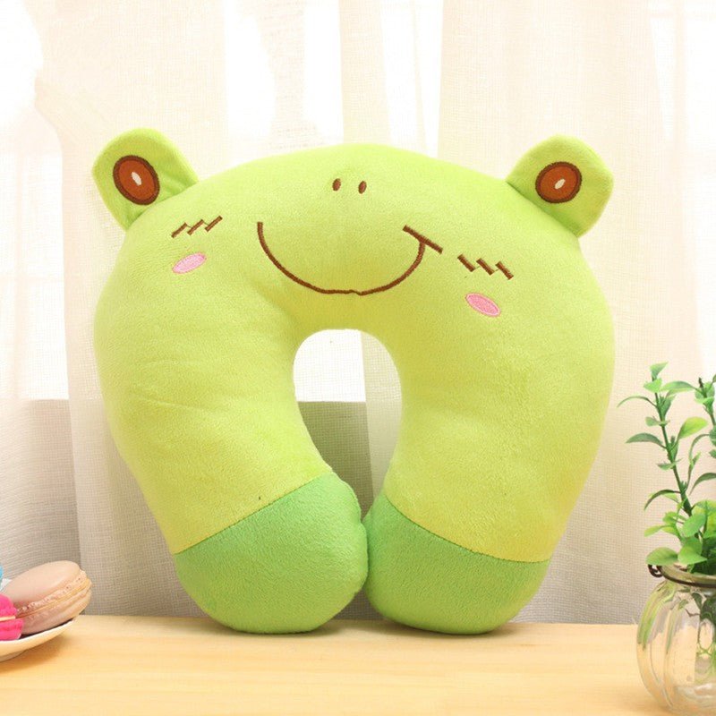 Comfortable Multi-Color Cartoon Animal U Shaped Travel Neck Pillow
