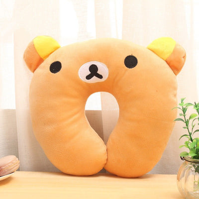 Comfortable Multi-Color Cartoon Animal U Shaped Travel Neck Pillow