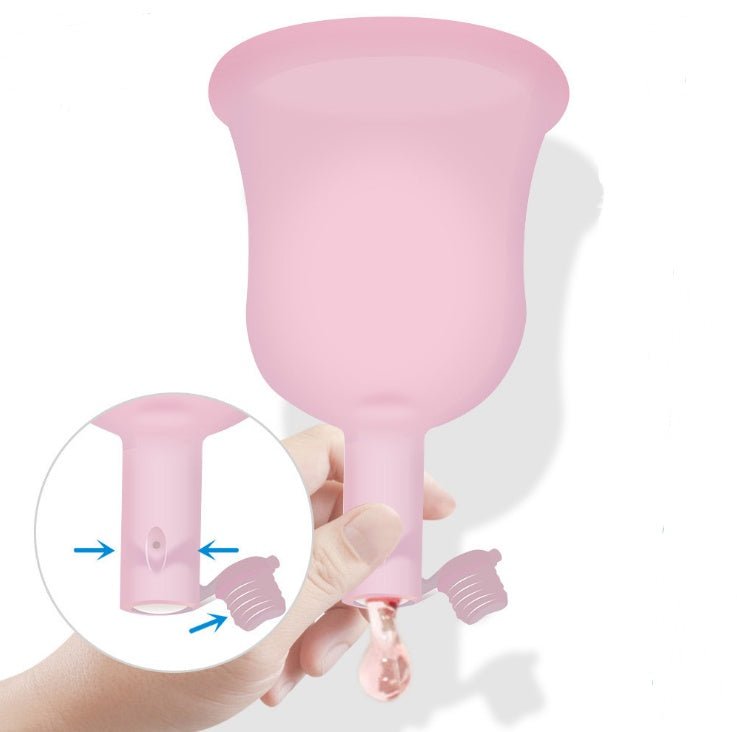 Reusable menstrual cup made from medical-grade silicone for leakproof period protection