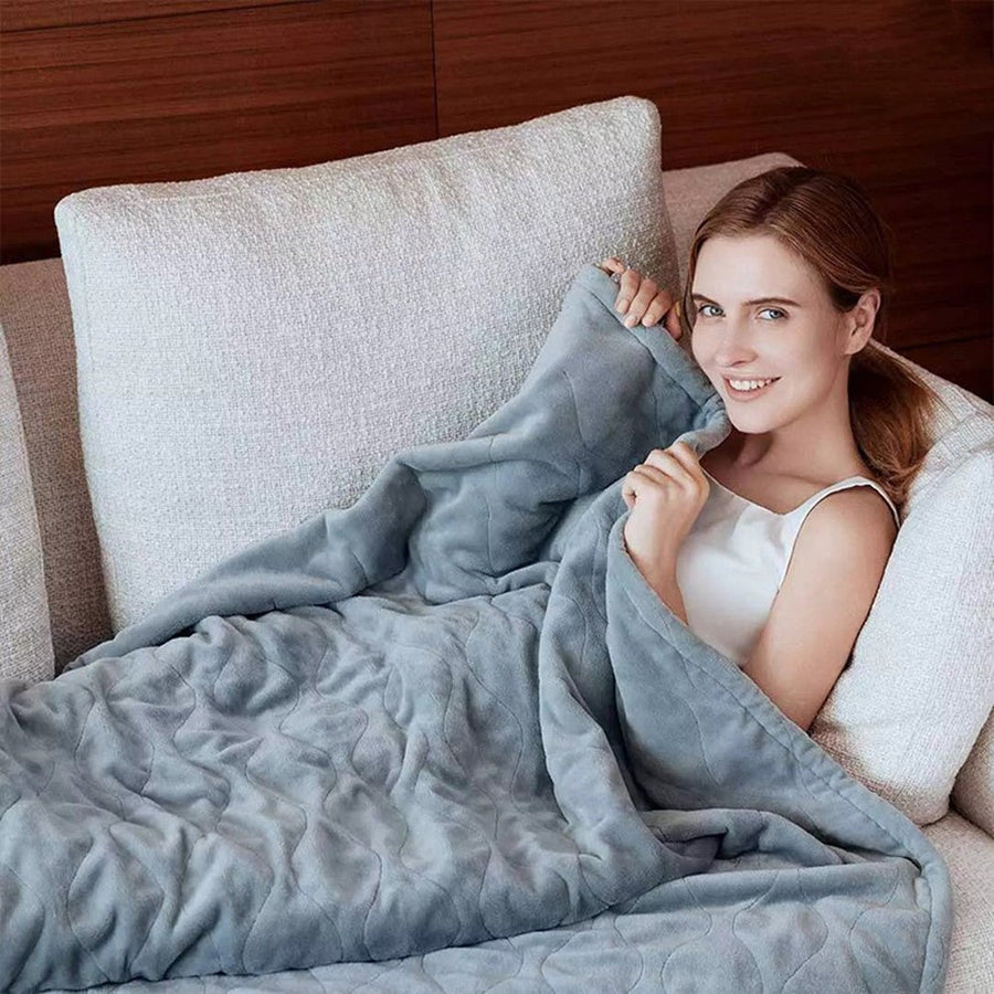 Soft Electric Blanket for Home, Office, and Travel Warmth