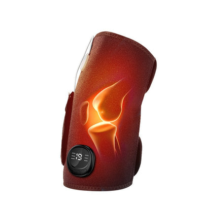Electric Heated Knee Massager with Adjustable Straps for Comfortable Knee Support