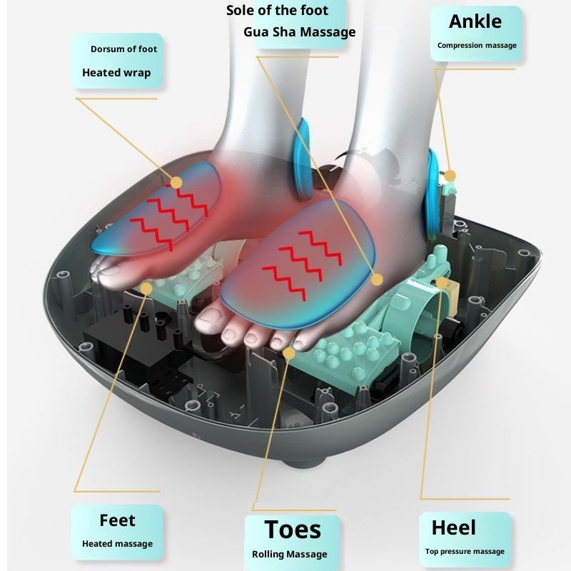Home Heated Foot Massager with Full Coverage Massage and Soothing Heat