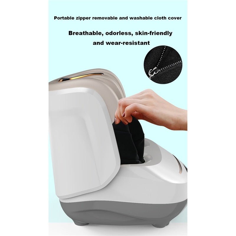 Fully Enclosed Foot Massage Machine with Heat for Home Relaxation