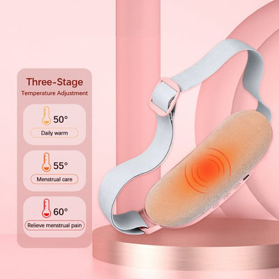 Heated waist support belt for menstrual cramp relief and relaxation