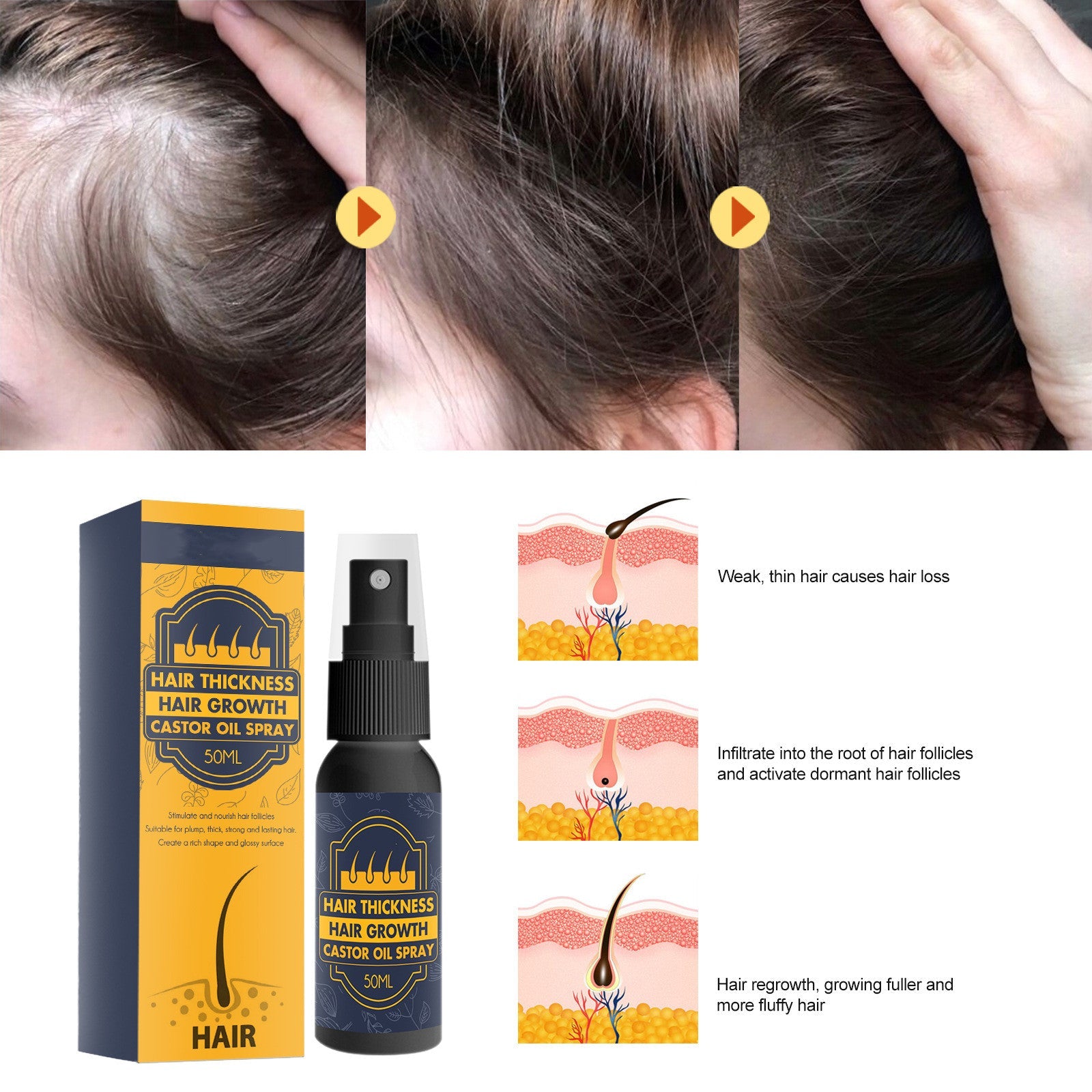 Black hair growth serum for stronger, thicker, and healthier hair growth
