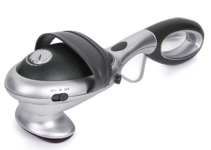 Portable electric muscle massager with infrared heat