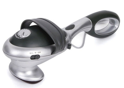 Portable electric muscle massager with infrared heat