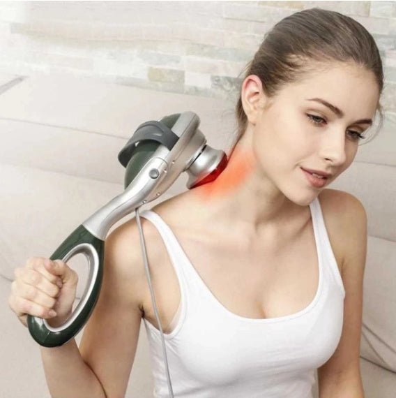 Electric handheld massager for neck and shoulder pain