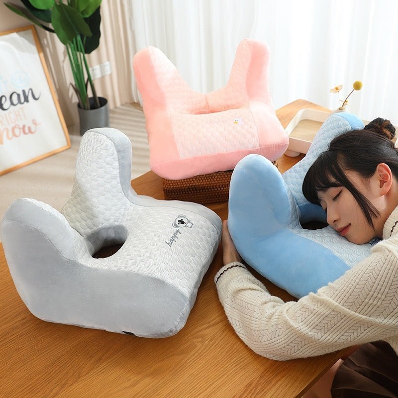Memory Foam Nap Pillow for Office Desk, Car & Travel Comfort