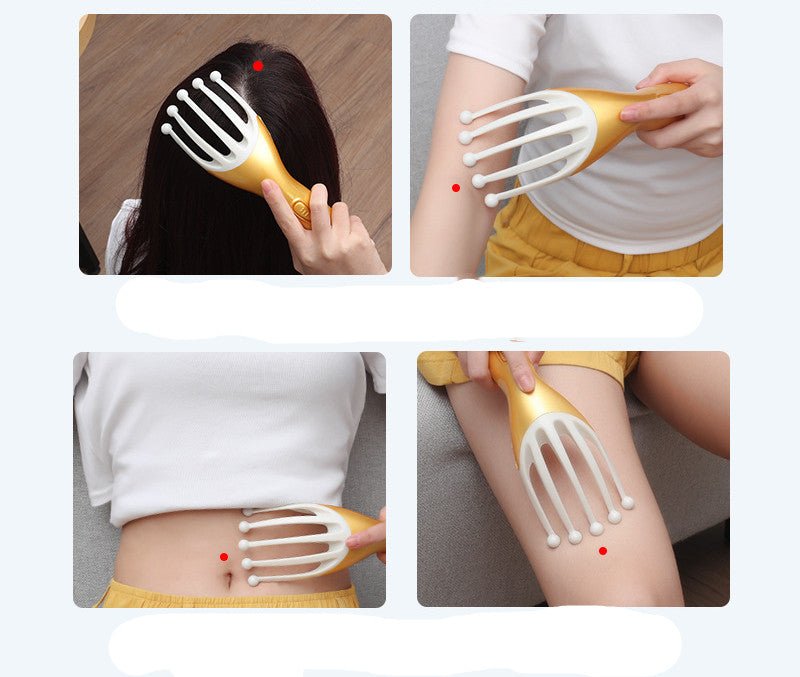 Scalp Massager Hair Brush Comb Deep Tissue Head Massage Tool for Relaxation, Scalp Stimulation & Hair Care
