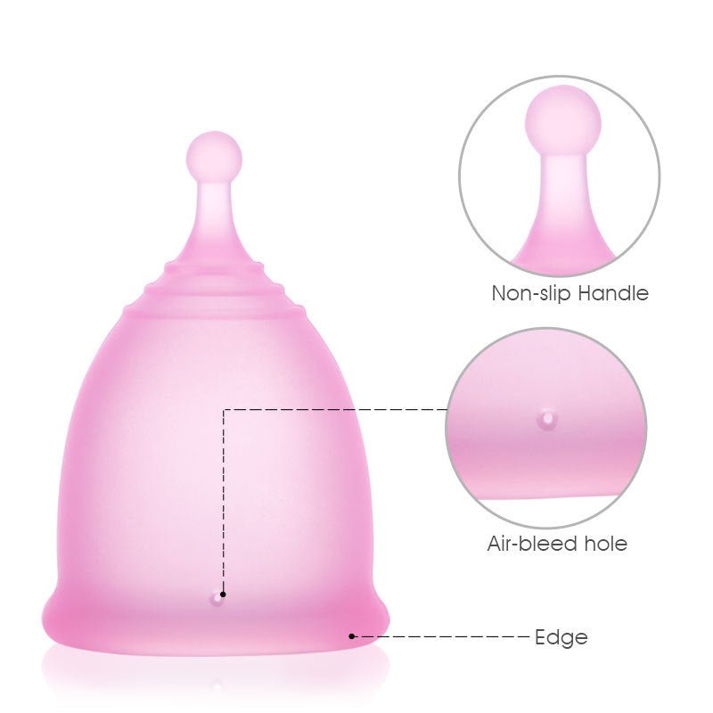 Portable menstrual cup with protective storage container