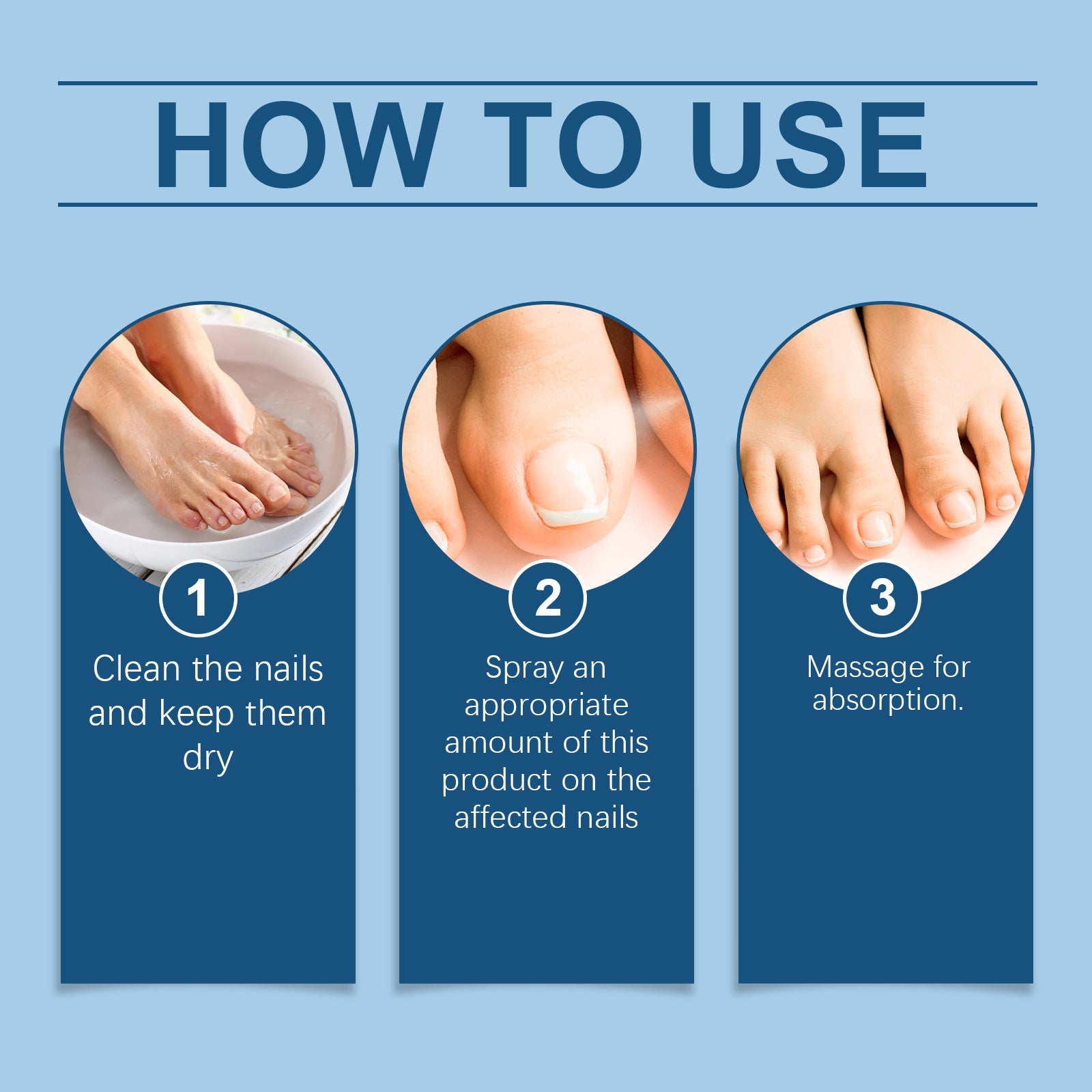 Mild Ingredients Toenail Nourishing Daily Care Solution