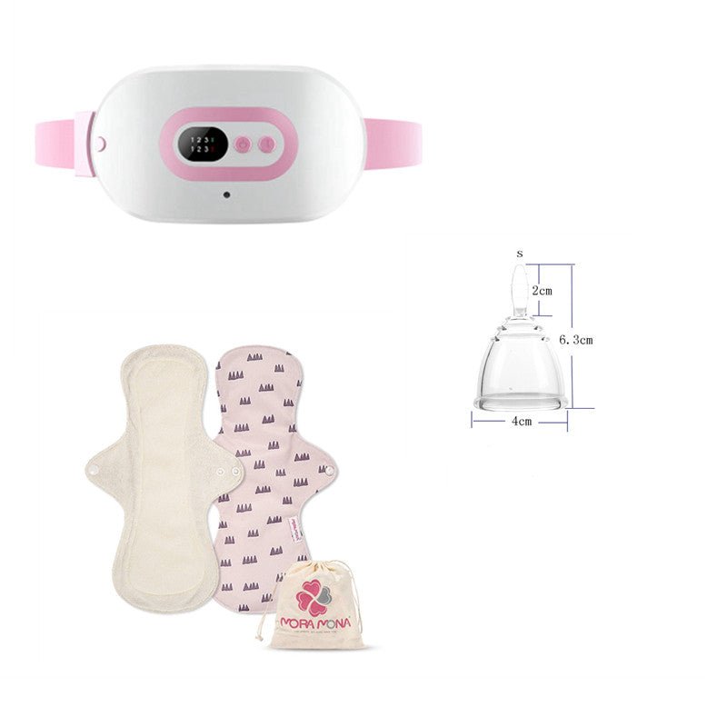 Portable electric heating belt for women with adjustable temperature control