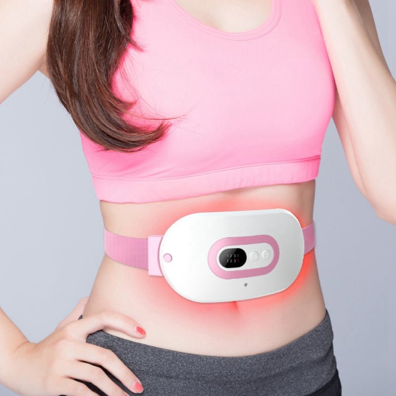 Rechargeable menstrual heating belt for period comfort and abdominal warmth