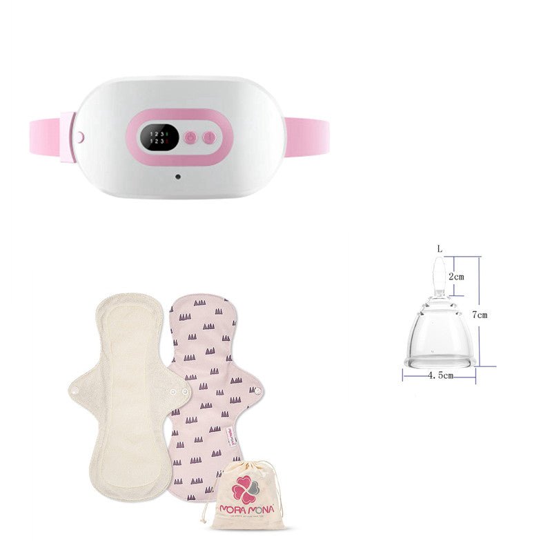 Wearable waist heating belt with lithium battery for home and travel use