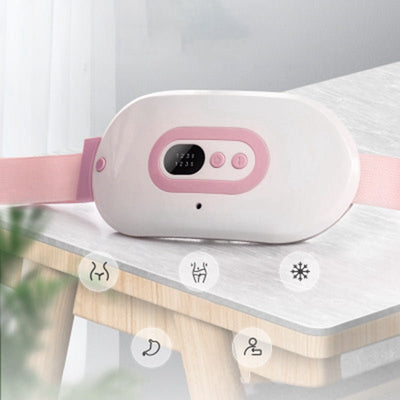 Portable abdominal heating belt with 39 to 50 degree temperature settings