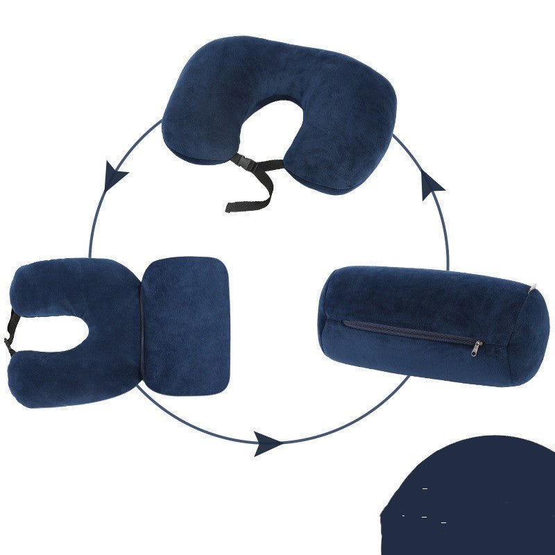 Comfortable neck pillow for airplane and car travel