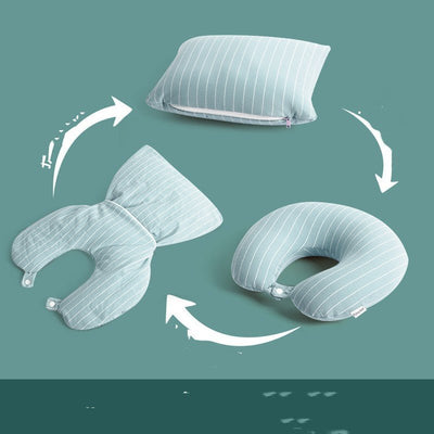 Outdoor travel pillow with U-shaped neck support