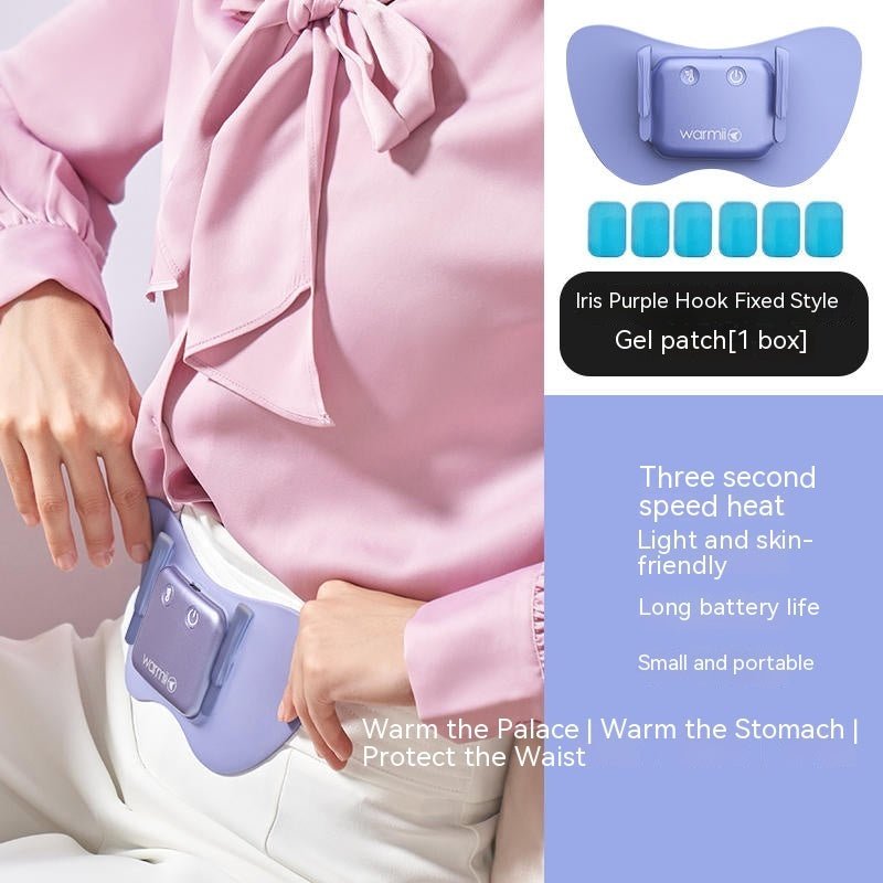 Women's rechargeable heating belt with soft fabric for period care and relaxation