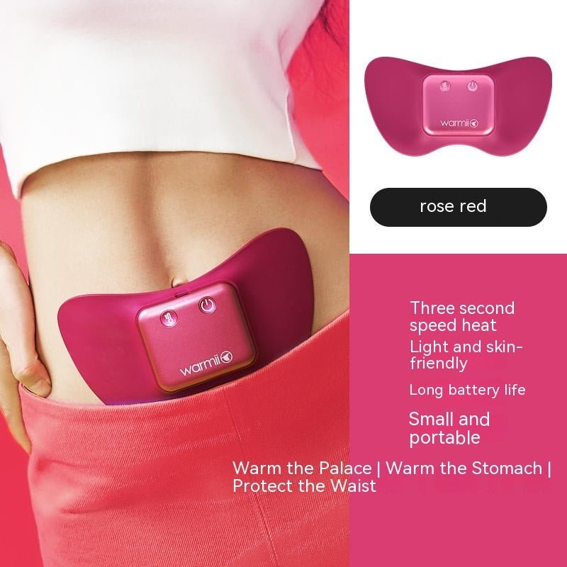 Portable heated menstrual waist belt with adjustable heat for period comfort
