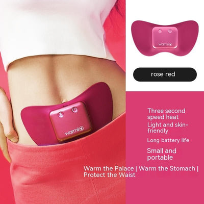 Portable heated menstrual waist belt with adjustable heat for period comfort