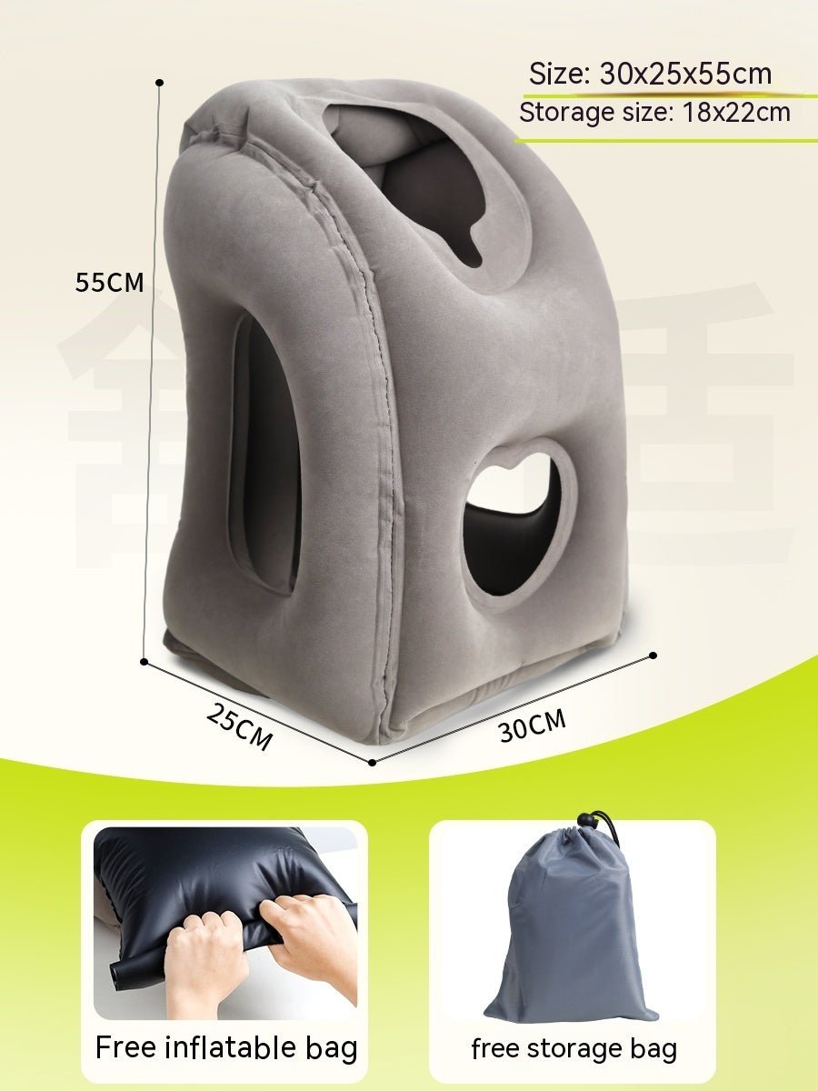 Portable Travel Pillow for Stomach Sleeping & Neck Support