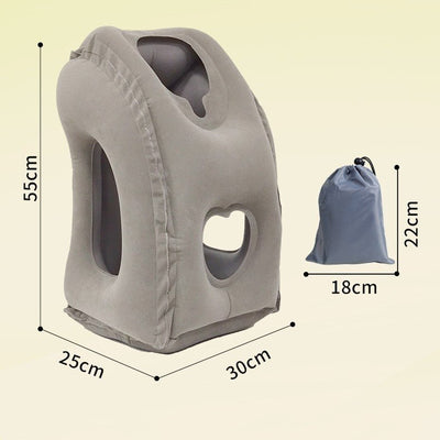 Portable Travel Pillow for Stomach Sleeping & Neck Support
