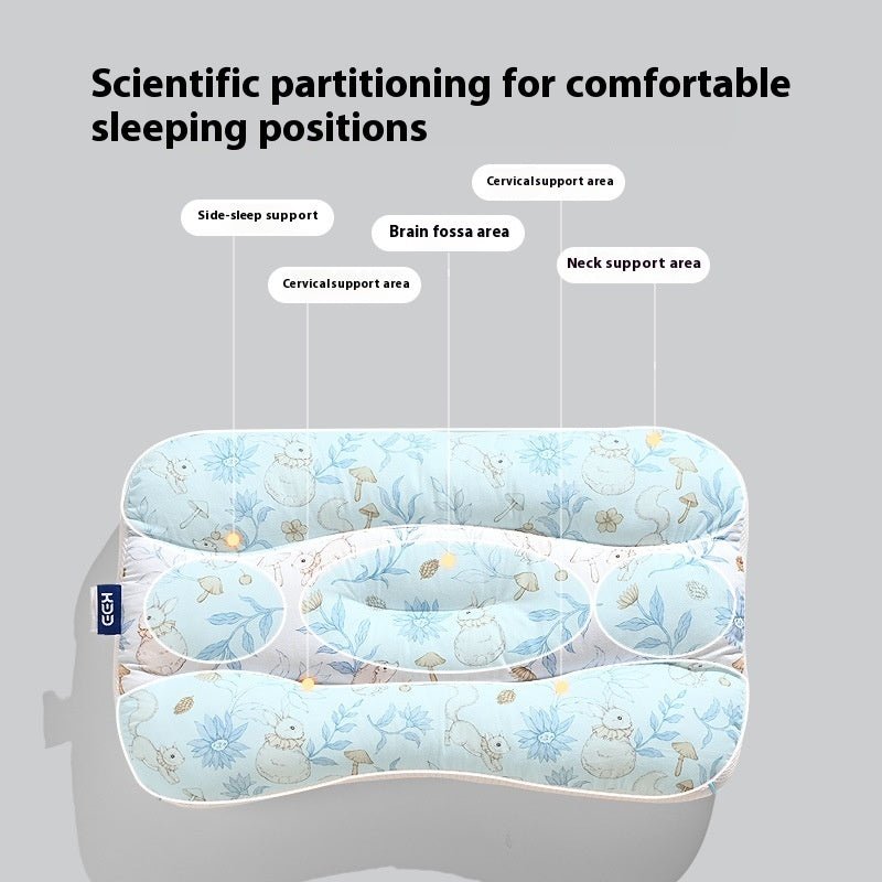 Ergonomic sleeping pillow for children and toddlers