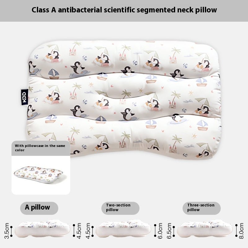 Cooling children's pillow for summer sleeping comfort