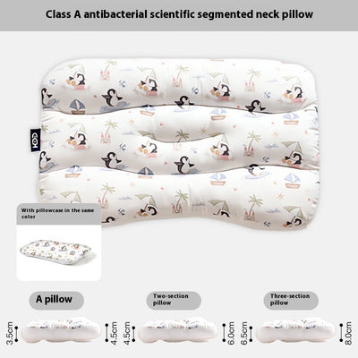 Cooling children's pillow for summer sleeping comfort