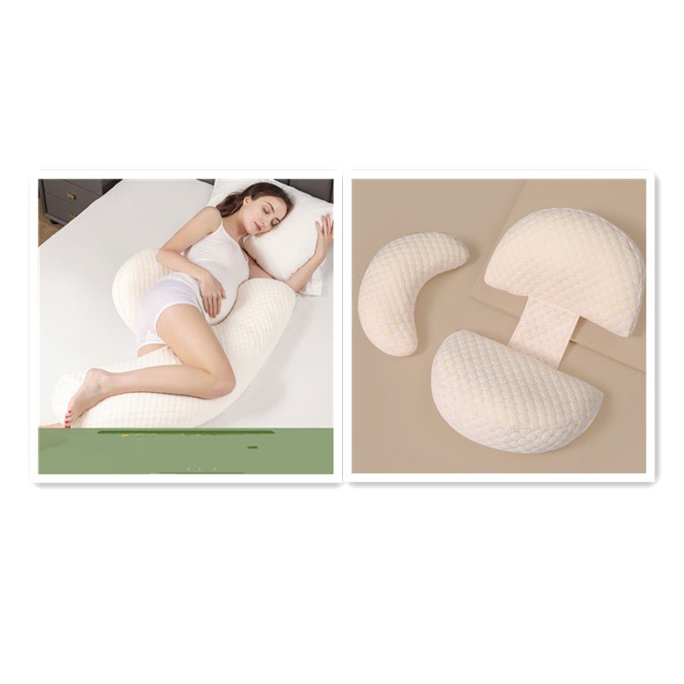 Ergonomic pregnancy support pillow for bed