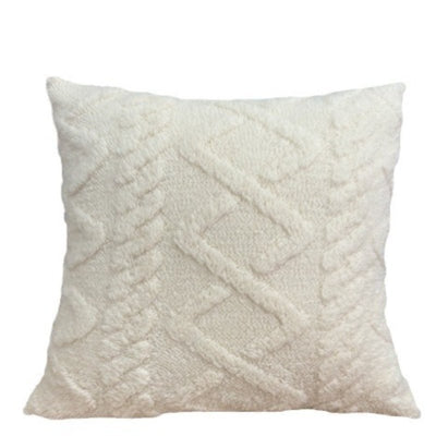 Simple Double-Sided Taffeta Plush Cover Plush Throw Pillow Bedside Lumbar Support Sofa Cushion