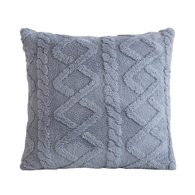 Simple Double-Sided Taffeta Plush Cover Plush Throw Pillow Bedside Lumbar Support Sofa Cushion