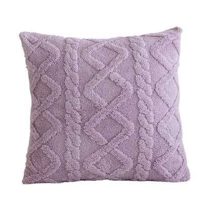 Simple Double-Sided Taffeta Plush Cover Plush Throw Pillow Bedside Lumbar Support Sofa Cushion