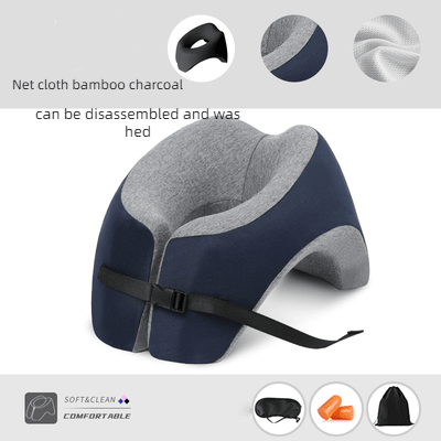 U-Shaped Office Nap Pillow for Neck Support & Travel Comfort