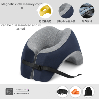 U-Shaped Office Nap Pillow for Neck Support & Travel Comfort