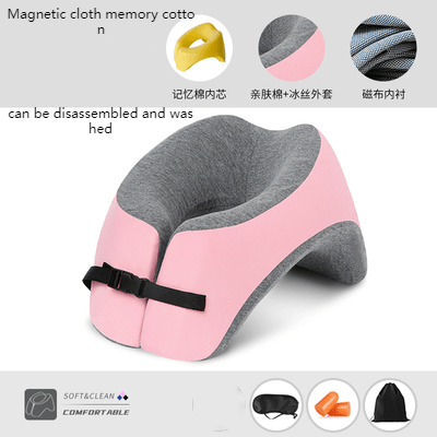U-Shaped Office Nap Pillow for Neck Support & Travel Comfort