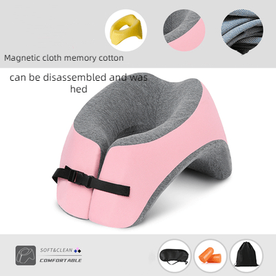 U-Shaped Office Nap Pillow for Neck Support & Travel Comfort