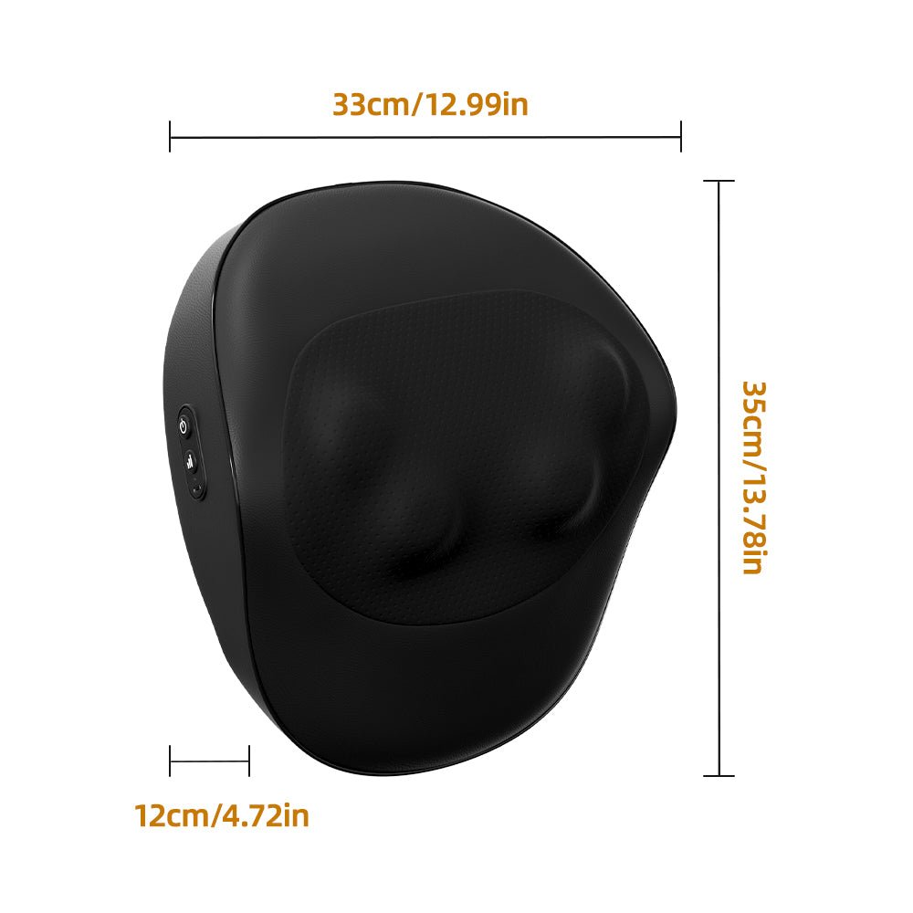 Smart Heated Neck & Back Massage Cushion for Home & Office