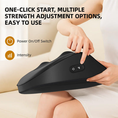 Smart Heated Neck & Back Massage Cushion for Home & Office