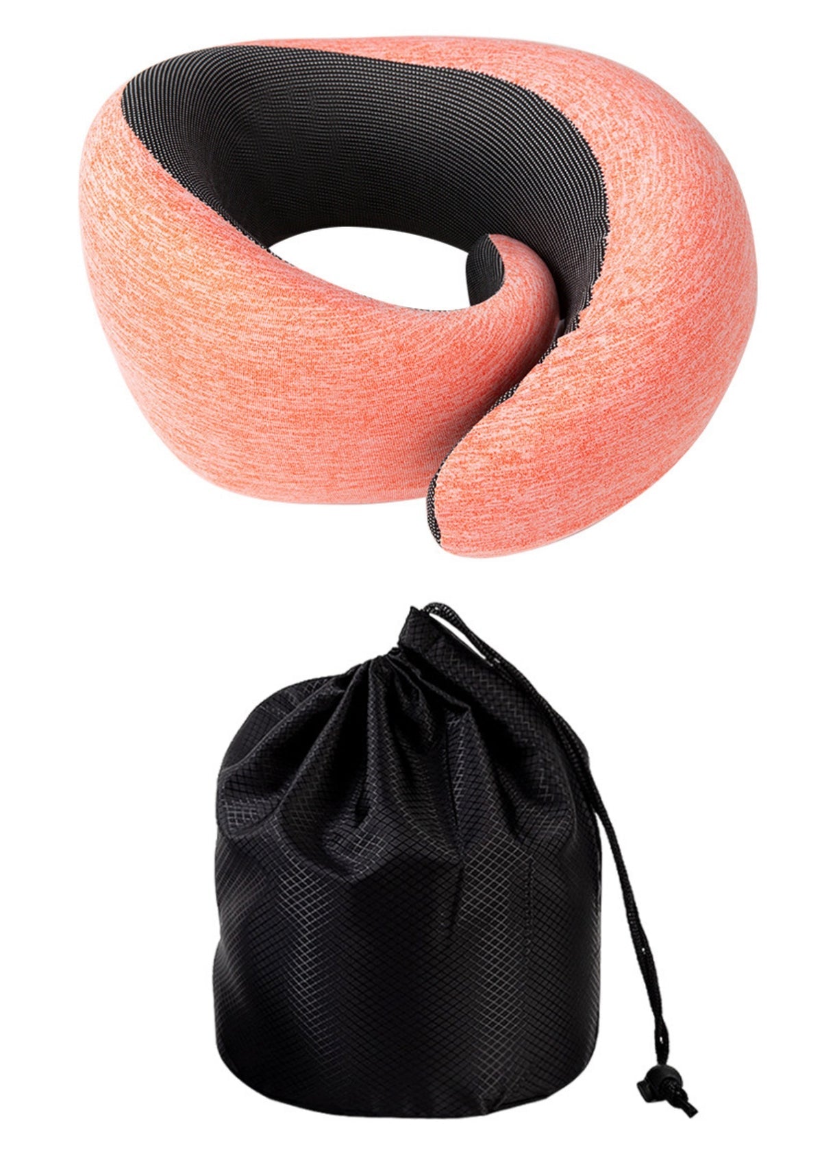 U-shape Pillow Memory Foam Neck Protection Business Travel Storage Portable