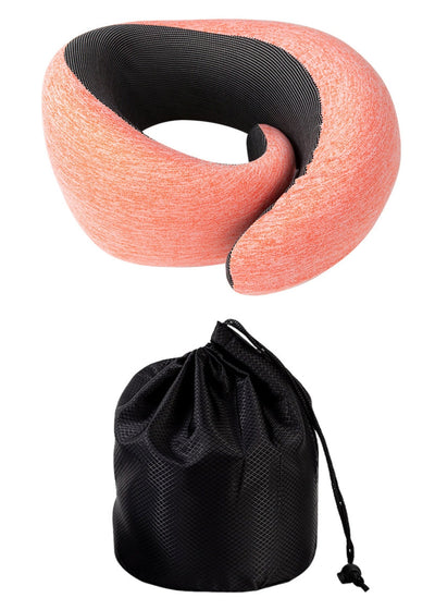 U-shape Pillow Memory Foam Neck Protection Business Travel Storage Portable