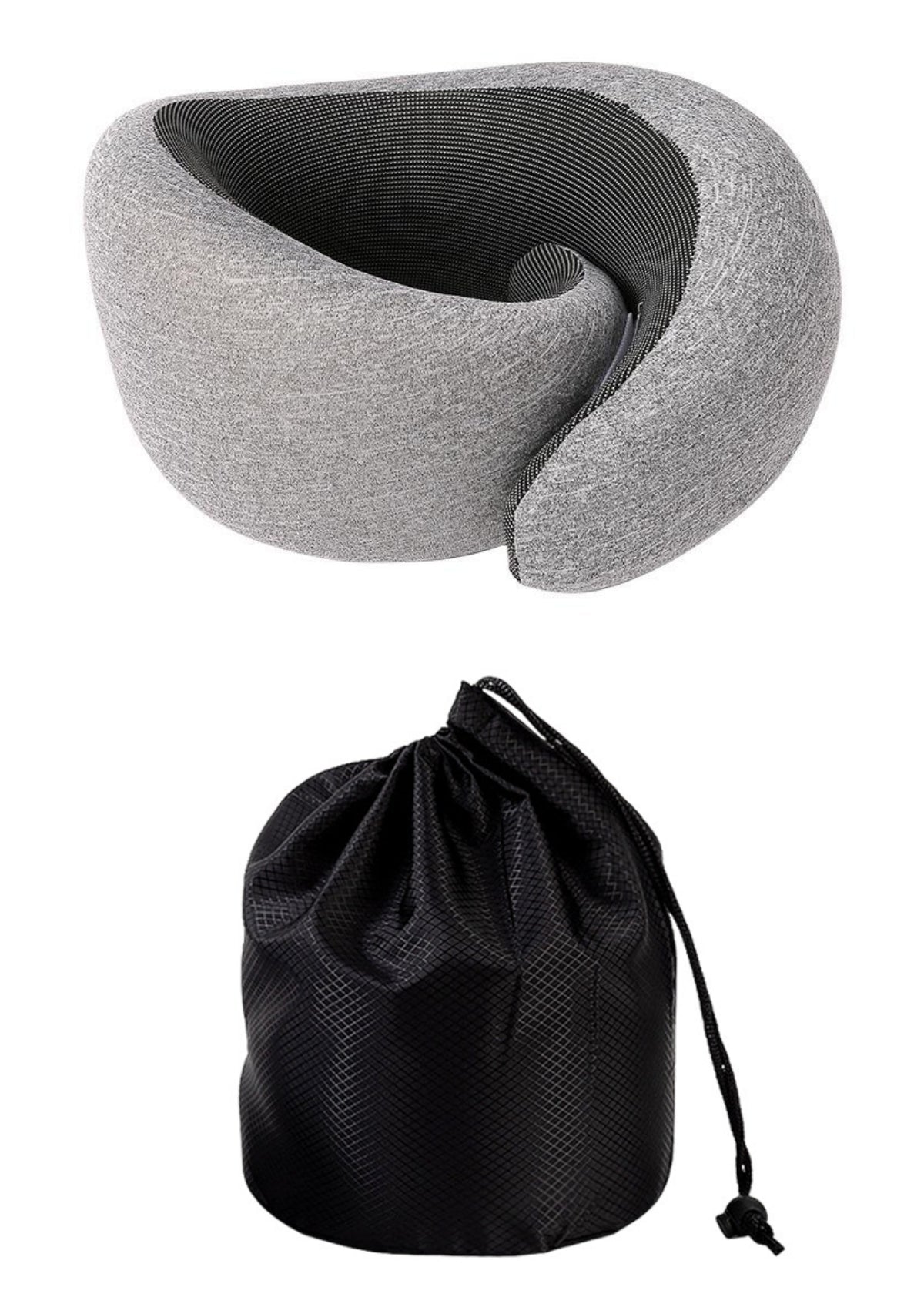 U-shape Pillow Memory Foam Neck Protection Business Travel Storage Portable