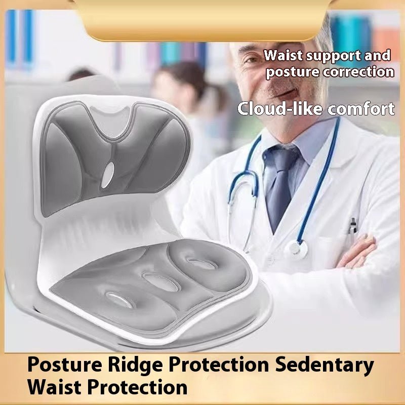 Ergonomic Waist Support Seat Cushion for Chair & Office Comfort