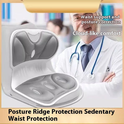 Ergonomic Waist Support Seat Cushion for Chair & Office Comfort