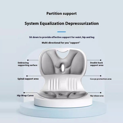 Ergonomic Waist Support Seat Cushion for Chair & Office Comfort